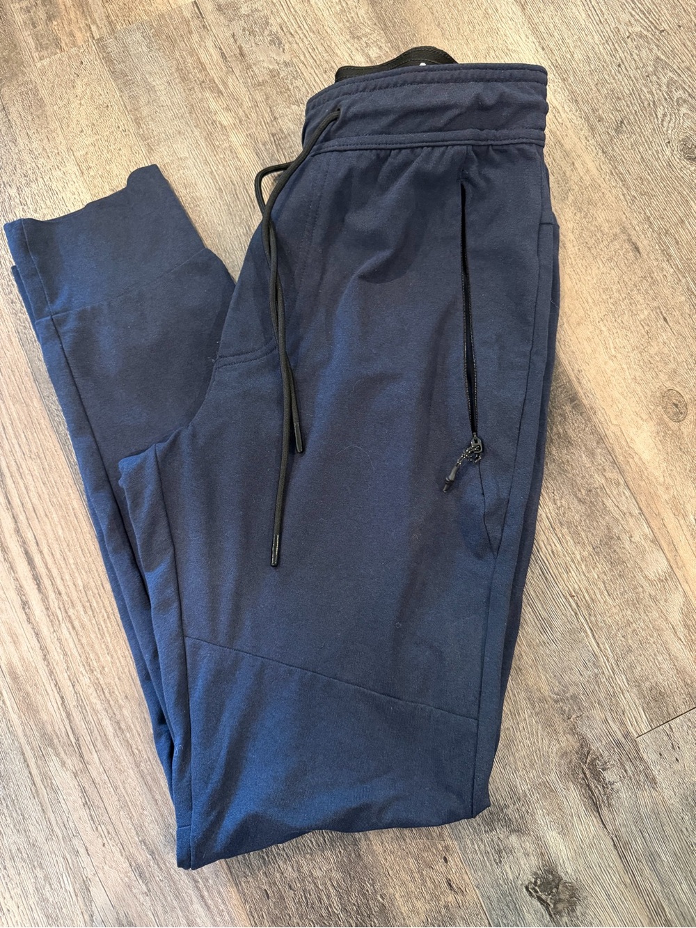 American Eagle Black Logo Elastic Waistband Joggers